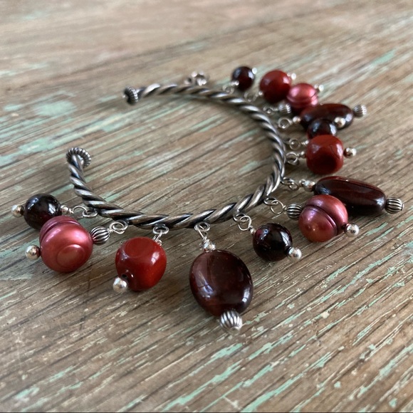 Carolyn Pollack Relios Red Semi Precious & Silver - Picture 2 of 6